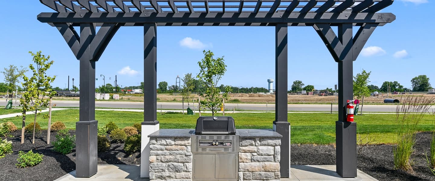 Community outdoor grill offering a space for barbecues and gatherings